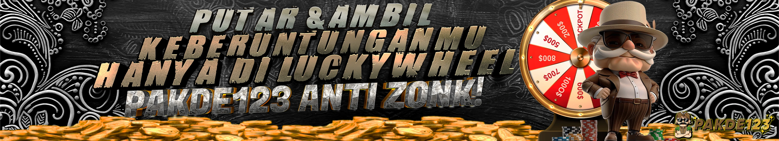 PUTAR DAN AMBIL KEBERUNTUNGANMU DI PAKDE123 LUCKYWHEEL